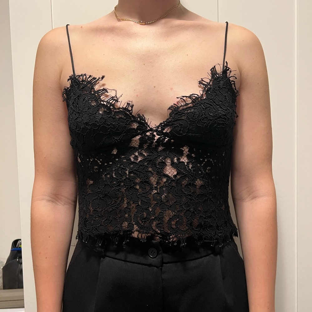Black Lace Top